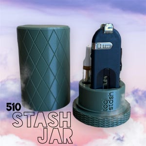 TOQI Stash Box - Discreet Storage Jar - 510 Cart Organizer
