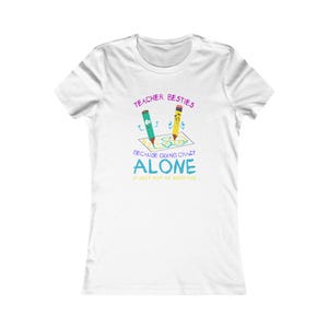 Teacher besties funny Teacher Unisex T-Shirt, Teacher Besties Shirt, Back to School Gift, Friends Shirt, Magic Bus Shirt
