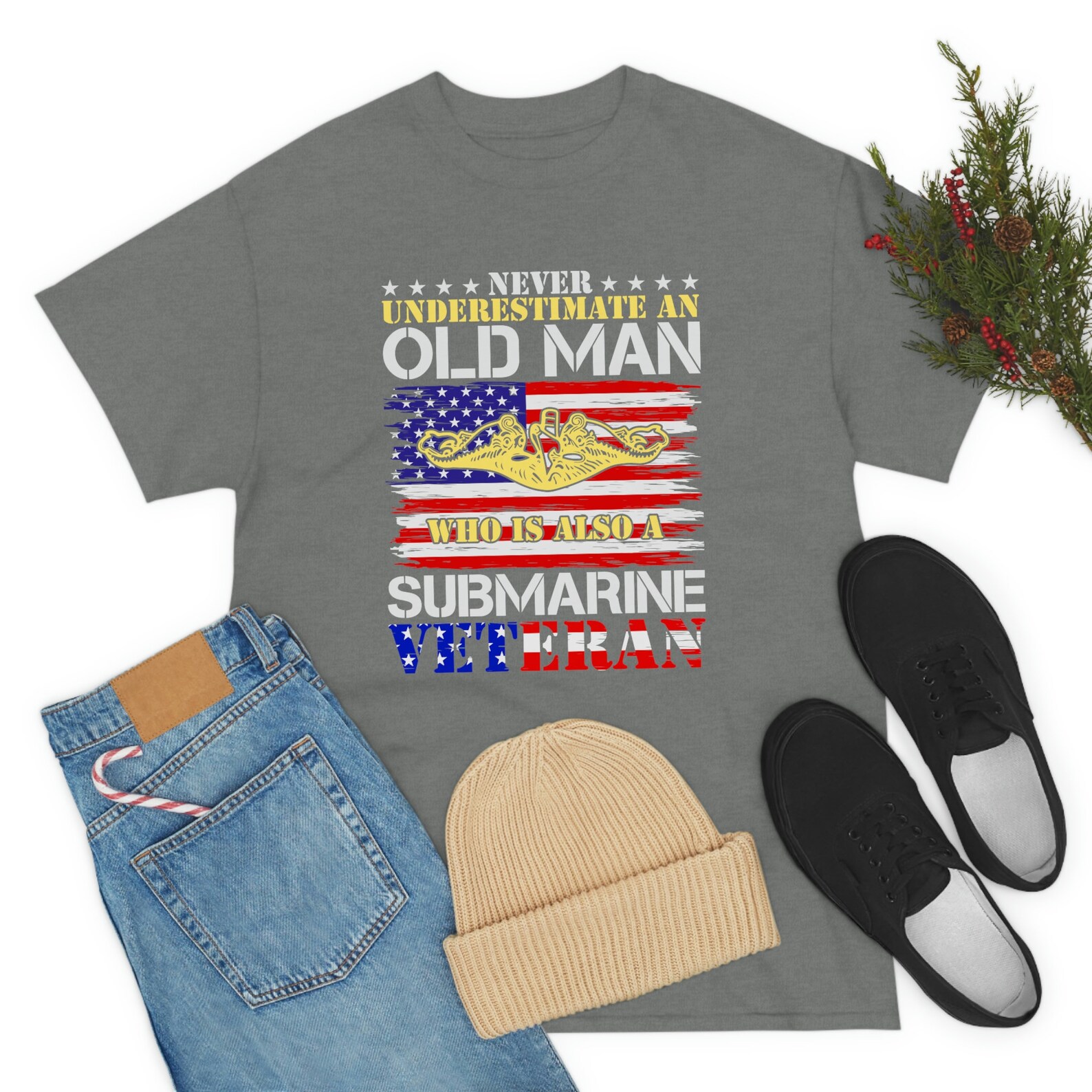 Submarine Shirt Us Navy Submarine Submarine Veteran Usa Flag Red Sub