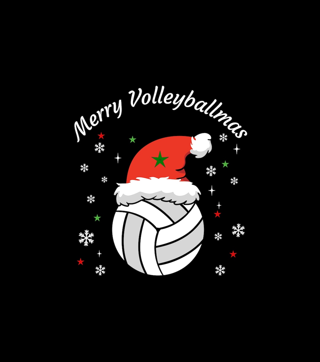 Funny Merry Volleyballmas JPG, Volleyball Christmas PNG, Volleyball
