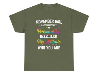 November Birthday Shirt Birthday Shirt for November Girls