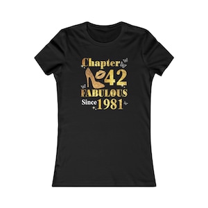 42. Geburtstags-Shirt | 42. Geburtstagsgeschenk | Fabelhaft At 42 SVG | 1983 T-Shirt | Kapitel 42 T-Shirt | Muttertagsgeschenk | 42 Kapitel Png T-Shirt