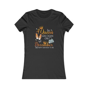 Chemise reine d'anniversaire | T-shirt joyeux anniversaire | Chemise anniversaire de décembre | talon haut | chemise cadeau d'anniversaire | Chemise anniversaire de décembre