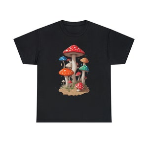 Mushroom Clothing | Mushroom | Hippie Mushrooms Shirt | Nature Lovers | Cottagecore Clothes | Fungus Shirt