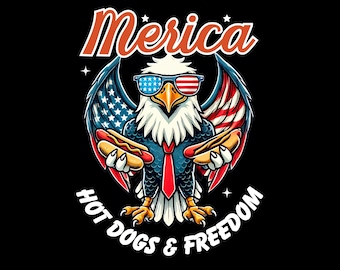 4Th Of July Png | 4Th Of July Sublimation | American Png | American Flag | Hotdog  | America Eagle | Independence Day | Merica Png File