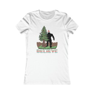 Bigfoot Christmas Gifts For Men |Believe Bigfoot Shirt | Funny Christmas T-Shirt | Christmas bigfoot tee