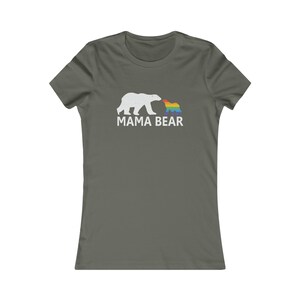 Pride Mama Bear T-shirt, Proud Mom, Lgbt Mama Bear, Mama Bear And Rainbow Baby Bear,Lgbt Proud Mom, Mothers Day Shirt - Women&#39;s Favorite Tee