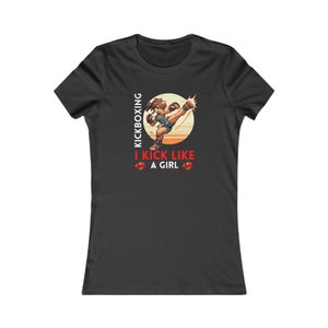 Kickboxing Tee | Karate Girl Shirt | Thai Boxing Shirt | Kick Boxing | Womens Kickboxing Shirt | Girl Power Shirt | Karate Lover Gift