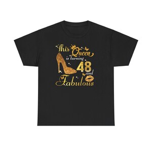 48th Birthday Gifts For Women | 48th Birthday Shirt | Personalized Birthday Gift | Hello Forty Shirt | 48th And Fabulous | 48 Birthday Shirt