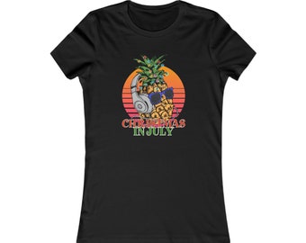 Christmas In July Shirt | Summer Xmas Tee | Beach Vibes | Christmas At The Beach | Xmas In Summer | Tropical Xmas | Xmas In July Shirt