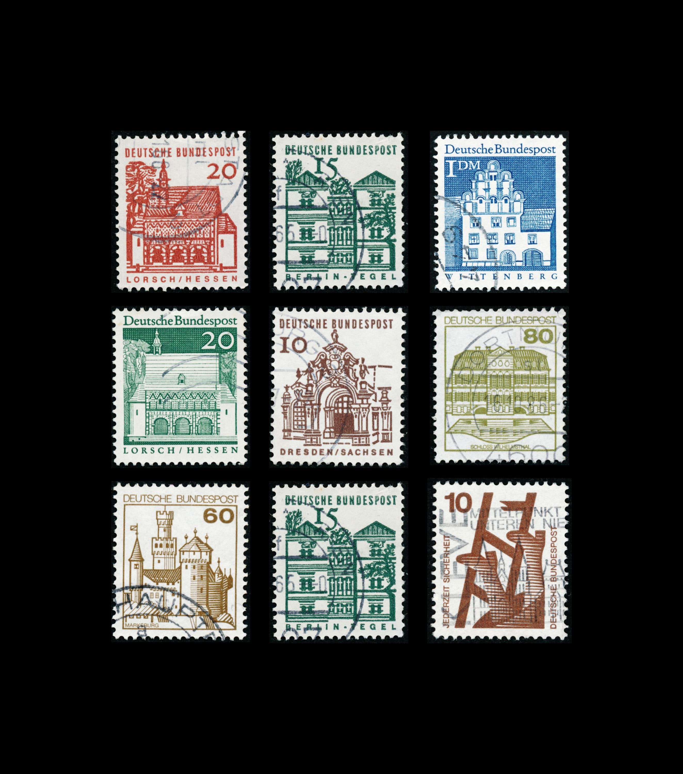 慈善切手（ドイツ 1938年） 外国切手5枚（ドイツ支配下自由都市ダンツィヒ：1938年ヨットレース