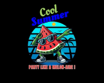 SVG del día de la sandía / Archivo de corte de sandía / SVG "Hola verano" / Descarga digital / Imágenes prediseñadas con frases divertidas / SVG de frutas / SVG retro de verano
