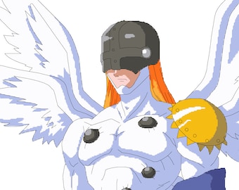 Angemon - Digimon Tri Angel Cross Stitch Pattern