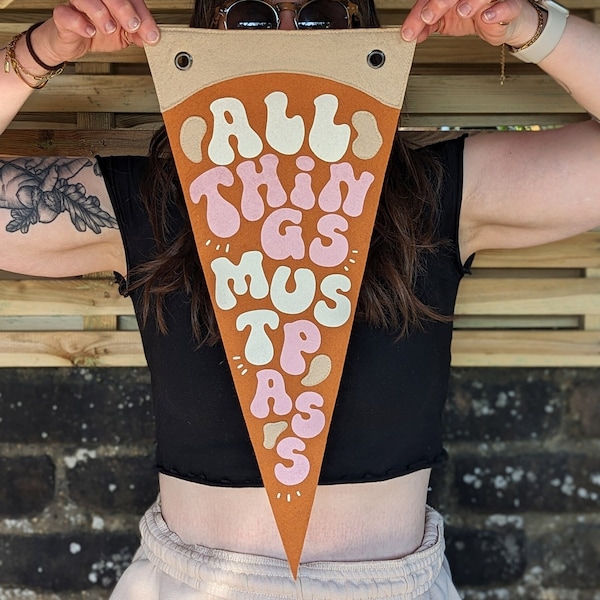 SAMPLE | all things must pass felt pennant