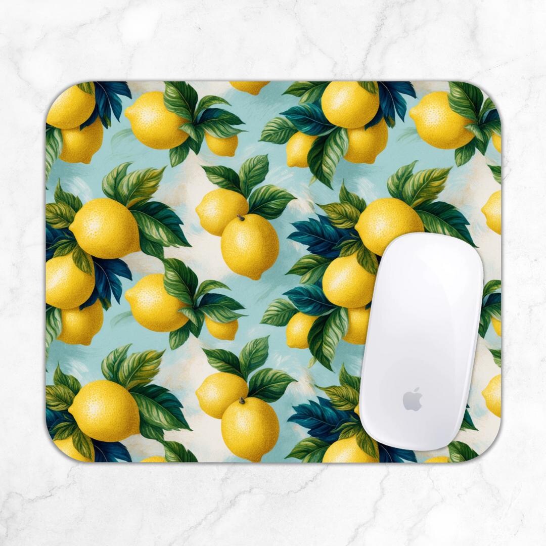 Lemon Mouse Pad Sublimation Designs Png, Mouse Pad Sublimation Design ...