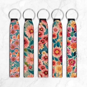 5 flowers key fob sublimation designs png, key fob sublimation designs, key fob designs, key fob bundle, sublimation design, key fob png