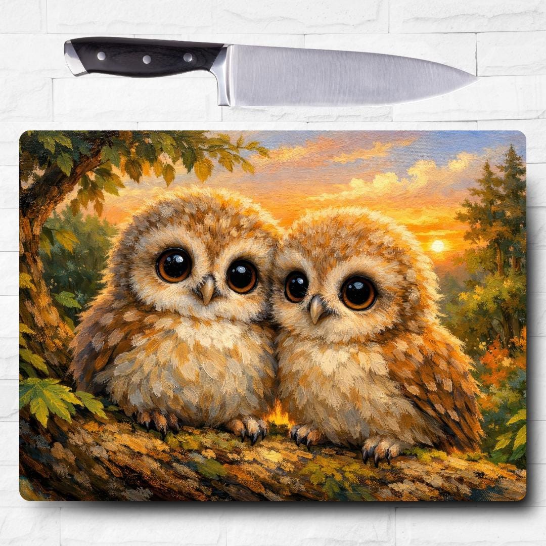 owl cutting board sublimation design png, cutting board sublimation design, cutting board design, cu