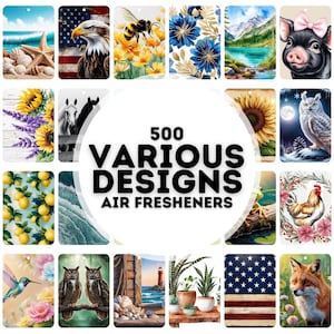 500 various designs air freshener designs, air freshener bundle, designs for air freshener sublimation, png air freshener designs