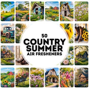50 country summer air freshener designs, air freshener bundle, designs for air freshener sublimation, png air freshener designs