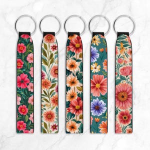 5 flowers key fob sublimation designs png, key fob sublimation designs, key fob designs, key fob bundle, sublimation design, key fob png