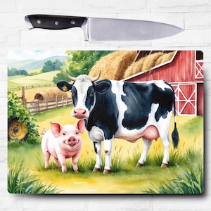 cow and pig cutting board sublimation design png, cutting board sublimation design, cutting board design, cutting board png, sublimation png