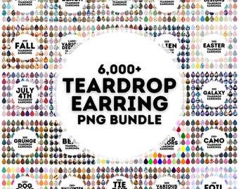 6000+ teardrop earring designs sublimation designs bundle, earring sublimation design, earring designs, earring bundle, sublimation design