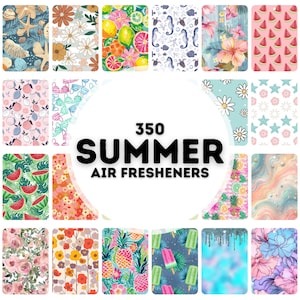 350 summer air freshener designs, air freshener bundle, designs for air freshener sublimation, png air freshener designs, summer png