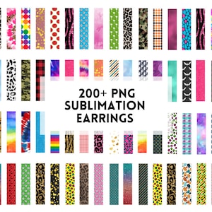 Über 200 Sublimations-Ohrring-Designs im Paket, Sublimations-Ohrring-Rohlinge, Ohrring-Designs, Ohrring-Designs für Sublimation, Bar-Ohrringe png
