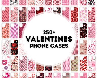 250+ valentines phone case sublimation designs, phone case png bundle, designs for phone cases sublimation, png phone case designs