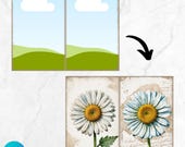 8 canva junk journal overlay templates, diy junk journal page, journal canva templates, journal page overlay, junk journal overlay mockup