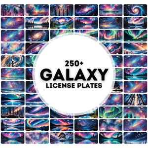 250+ galaxy license plate sublimation designs png, license plate sublimation designs, license plate png bundle, galaxy license plate png
