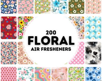 200 floral air freshener designs, air freshener bundle, design for air freshener sublimation, png air freshener designs, wildflower png