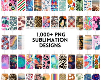 1000+ glass can sublimation designs png, glass can sublimation designs, coffee glass can designs, glass can wrap bundle, sublimation designs