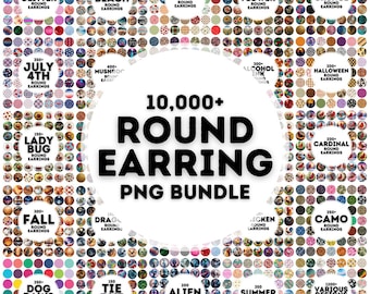 10000+ round earring designs sublimation designs bundle, earring sublimation design, earring designs, earring bundle, sublimation design
