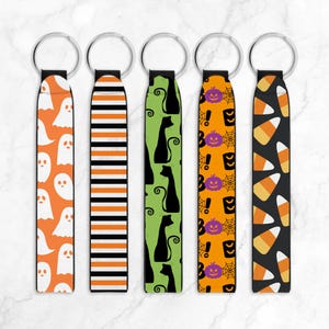 5 halloween key fob sublimation designs png, key fob sublimation designs, key fob designs, key fob bundle, sublimation design, key fob png