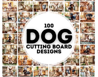 100 dog cutting board sublimation designs png, cutting board sublimation designs, cutting board designs, cutting board bundle