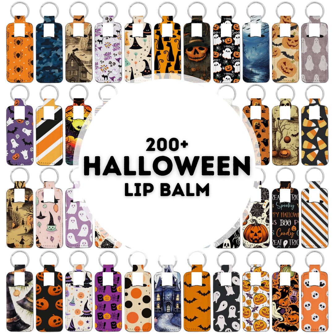 150+ Halloween Skinny Lip Balm Sublimation Design Bundle, Lip Balm ...