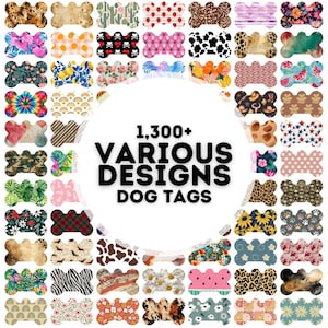 1300 vários designs de etiqueta de osso de cachorro pacote de sublimação png, designs de sublimação, pacote de sublimação, pacote em branco de sublimação, sublimação de cachorro