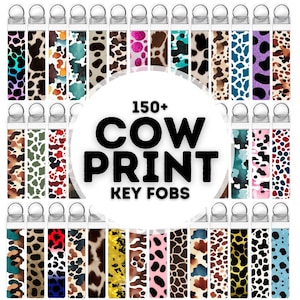 150 cow print key fob sublimation designs png, key fob sublimation design, key fob design, key fob bundle, sublimation design, cow print png