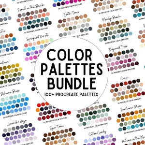 Procreate Color Palette Bundle, 100+ Procreate Swatches, Palette for Procreate, Color Palettes for Procreate, Color Swatches for Procreate