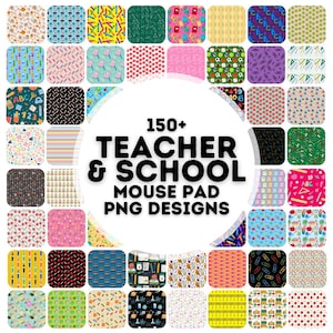 150 teacher and school mouse pad sublimation designs png, mouse pad sublimation designs, mouse pad design, sublimation designs