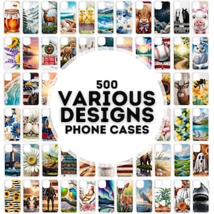 500 various designs phone case sublimation designs, phone case png bundle, designs for phone cases sublimation, png phone case designs
