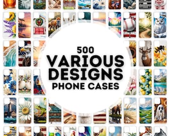 500 various designs phone case sublimation designs, phone case png bundle, designs for phone cases sublimation, png phone case designs
