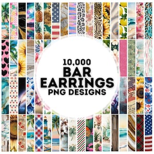 10000+ bar earring png designs bundle, sublimation earring blanks, earring designs, earring designs for sublimation, bar earrings png