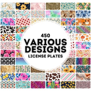 450 various designs license plate sublimation designs png, license plate sublimation designs, license plate png bundle, license plate png