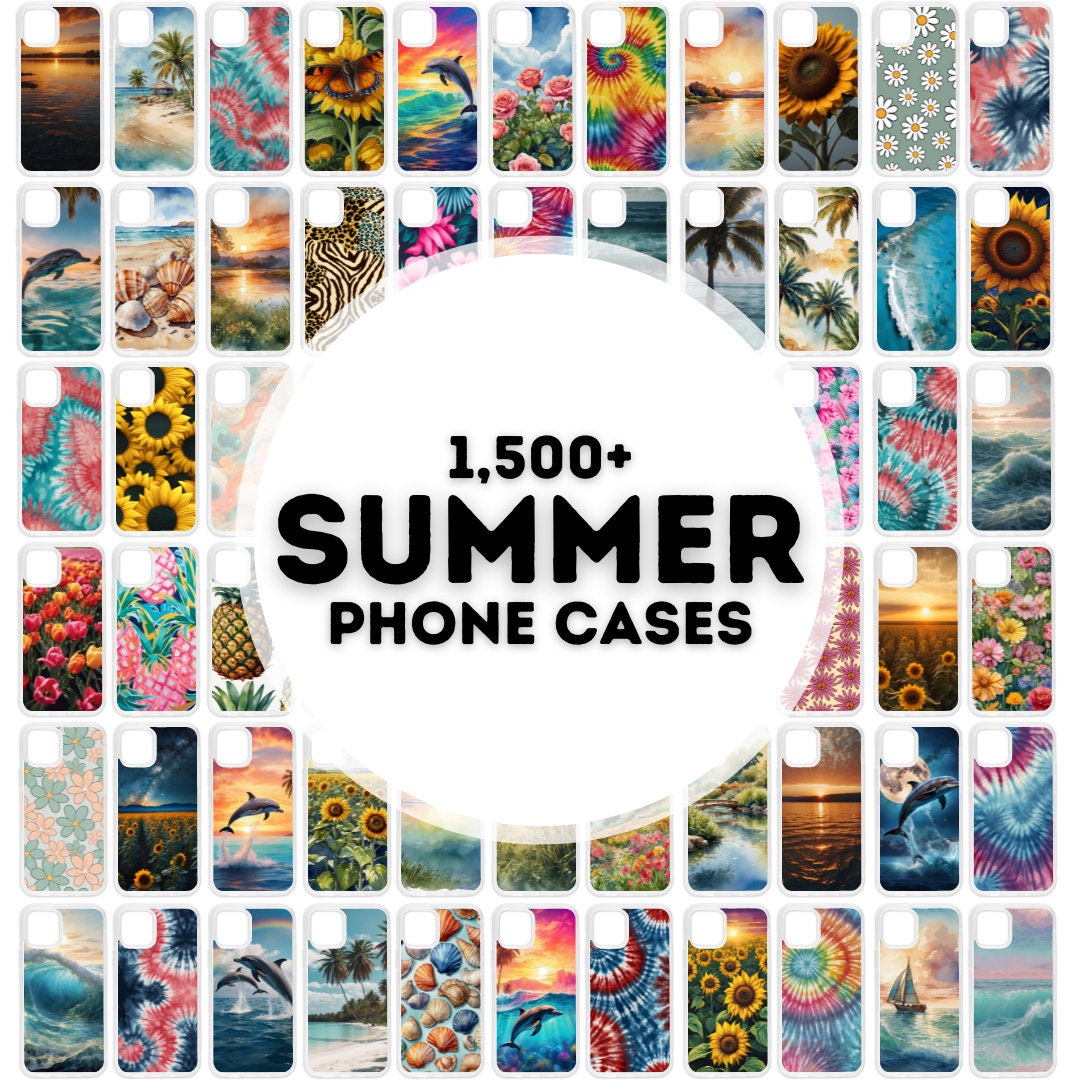 1500+ Summer Phone Case Sublimation Designs, Phone Case Png Bundle — free download