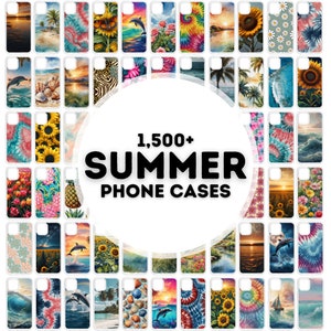 1500+ Sommer Handyhüllen Sublimationsdesigns, Handyhülle PNG Bundle, Designs für Handyhüllen Sublimation, PNG Handyhüllen Designs
