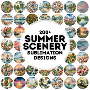 200+ summer scenery car coaster sublimation designs png, coaster sublimation designs, car coaster designs, sublimation designs