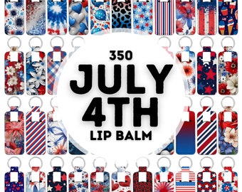 350 Juli 4th dünner Lippenbalsam-Sublimationsentwurfsbündel, Lippenbalsam-Bündel, Lippenbalsam-Sublimationsentwürfe, Lippenbalsam-Designs, Lippenbalsam png-Design