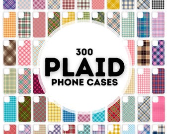 300 plaid phone case sublimation designs, phone case png bundle, designs for phone cases sublimation, png phone case designs